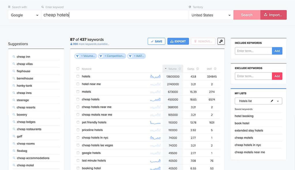 Wordtracker, strumento di ricerca parole chiave