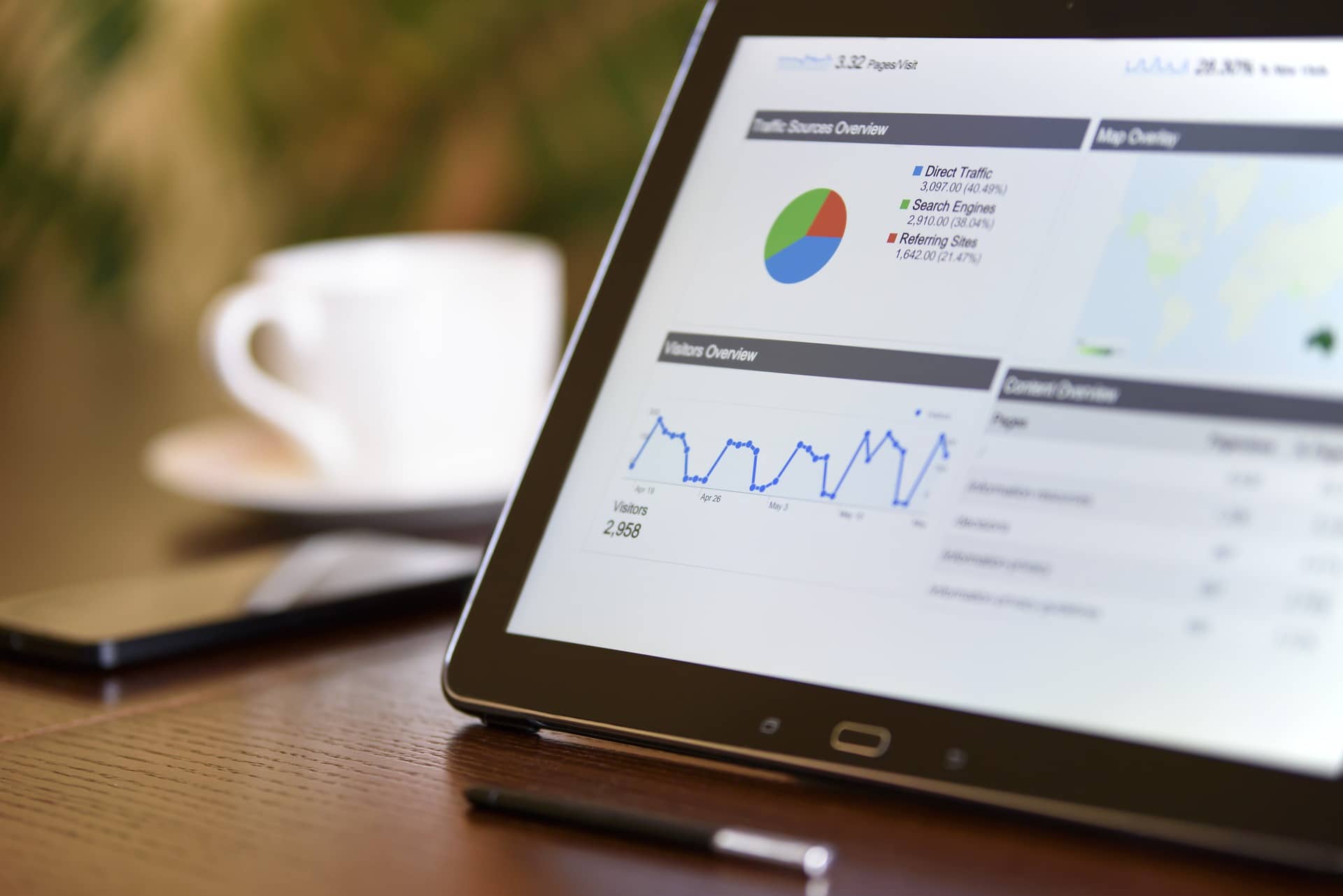 Schermo con analisi SEO